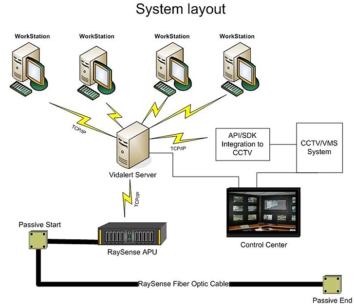 RaySense system layout